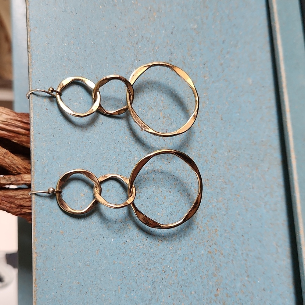 "Atmospheric Hoops" Earrings - Picture 2 of 2